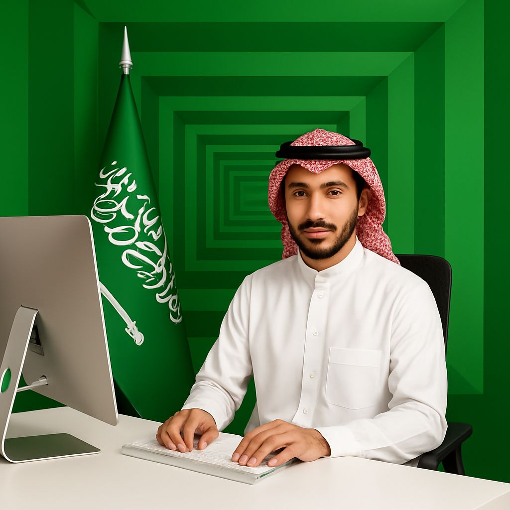 company red or green in saudi arabia