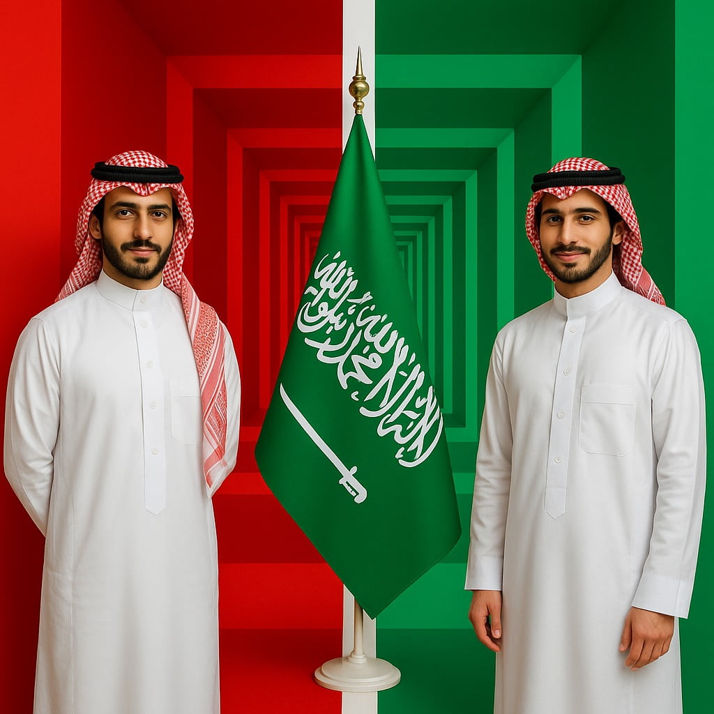 company red or green in saudi