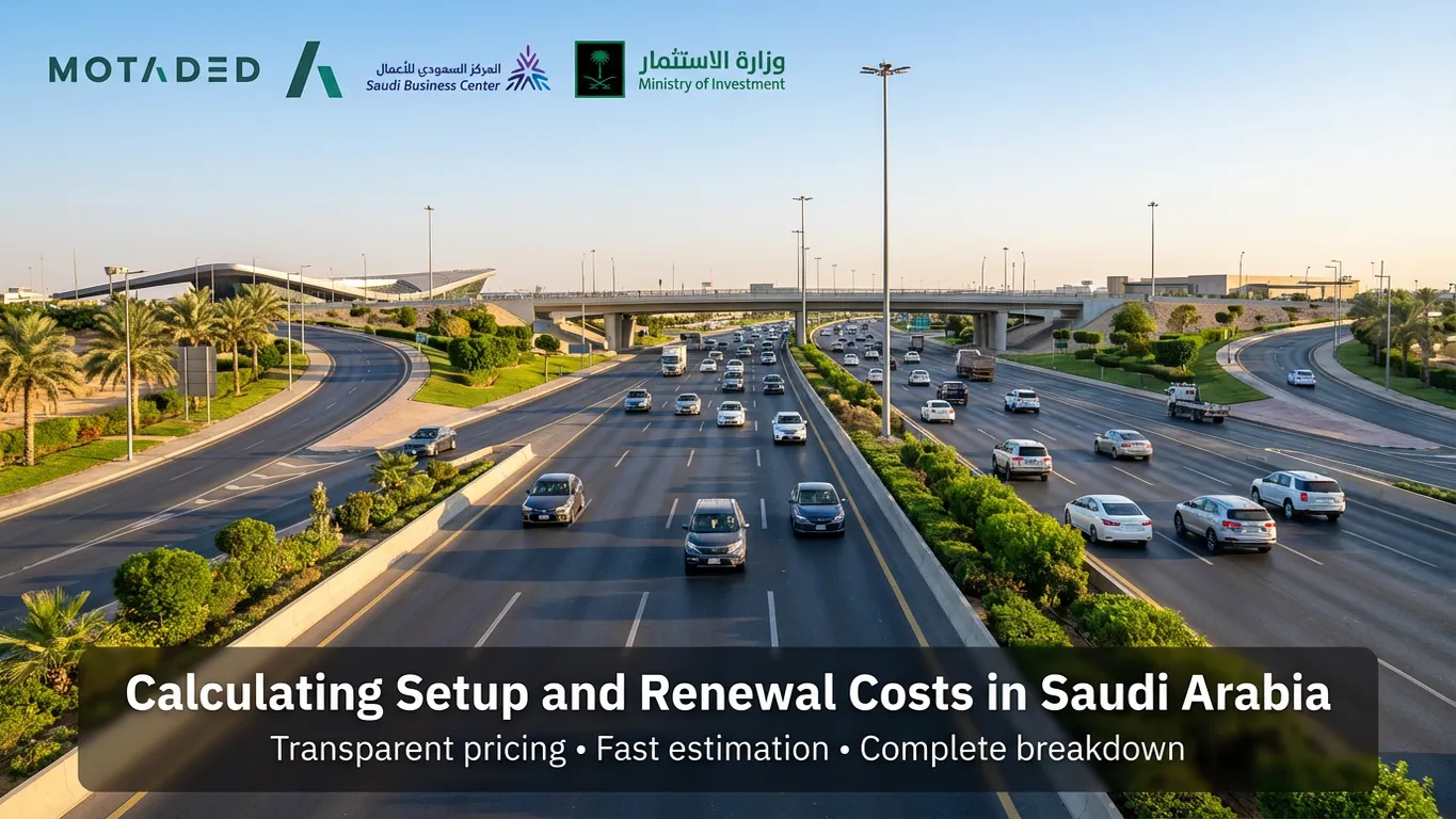 Calculating Setup and Renewal Costs in Saudi Arabia